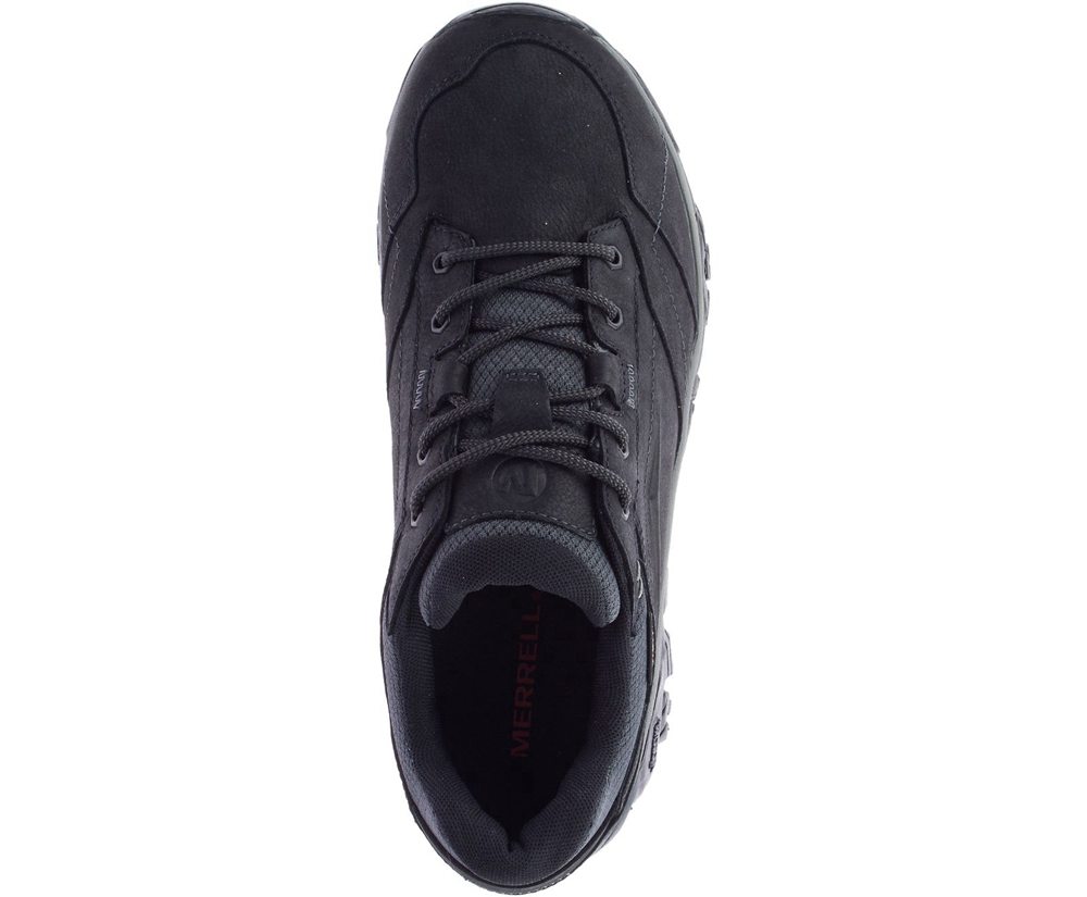 Tenis Homem - Merrell Moab Adventure Lace Waterproof Wide Width - Pretas - IDQ395087